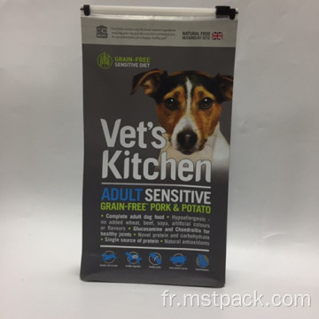 Boîte à aliments pour chiens avec curseur